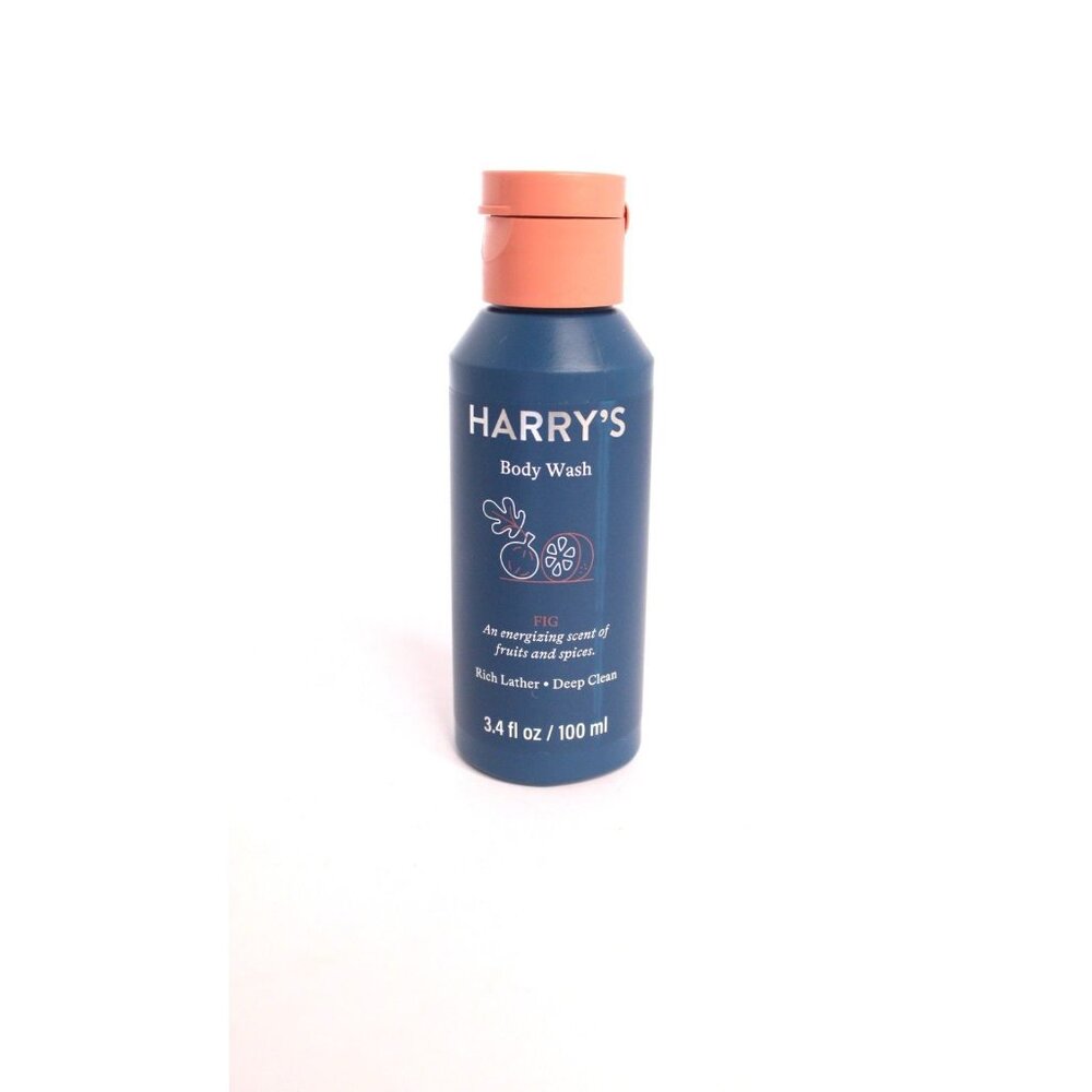 Harry's Body Wash Fig Rich Foaming‎ Lather Deep Clean Travel Size 3.4 fl oz.